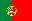Bandera pequeña de Portugal